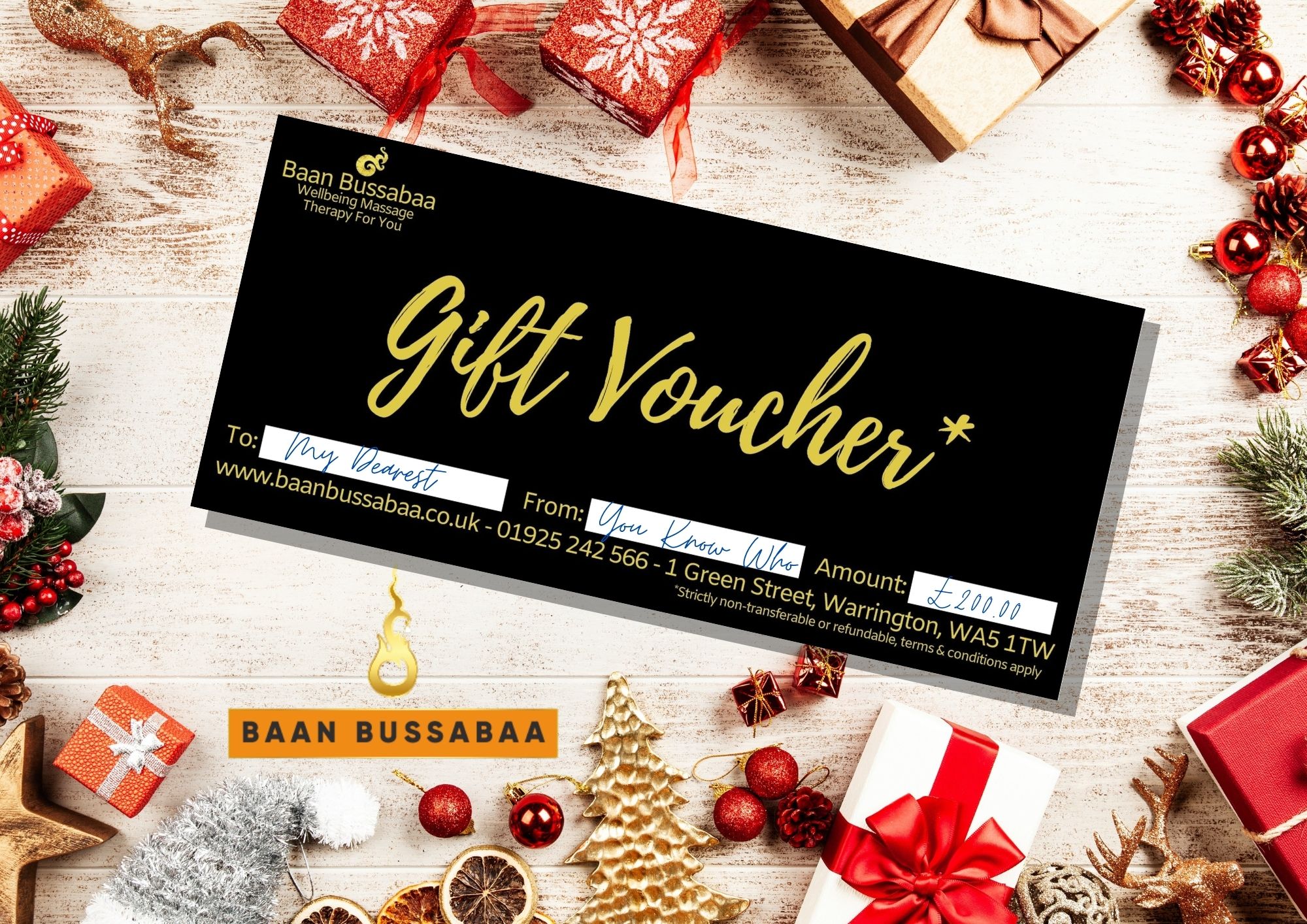 Healthy christmas gift voucher