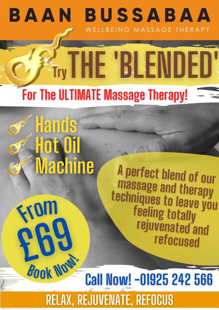 Blended massage therapy Warrington
